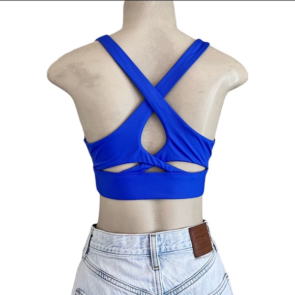 Fabletics Blue No Bounce Sports Bra Size small⭐️ - Picture 5 of 7